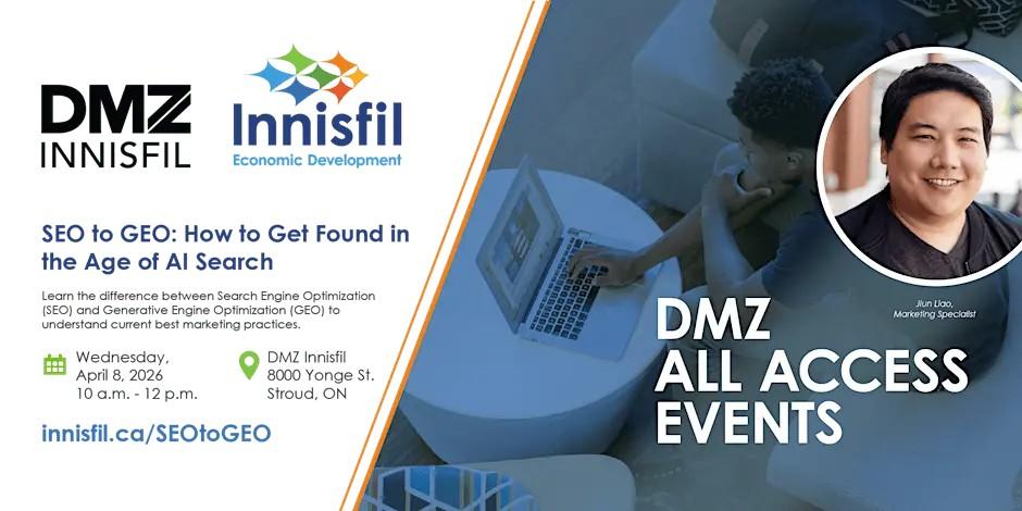 Event poster for SEO to GEO