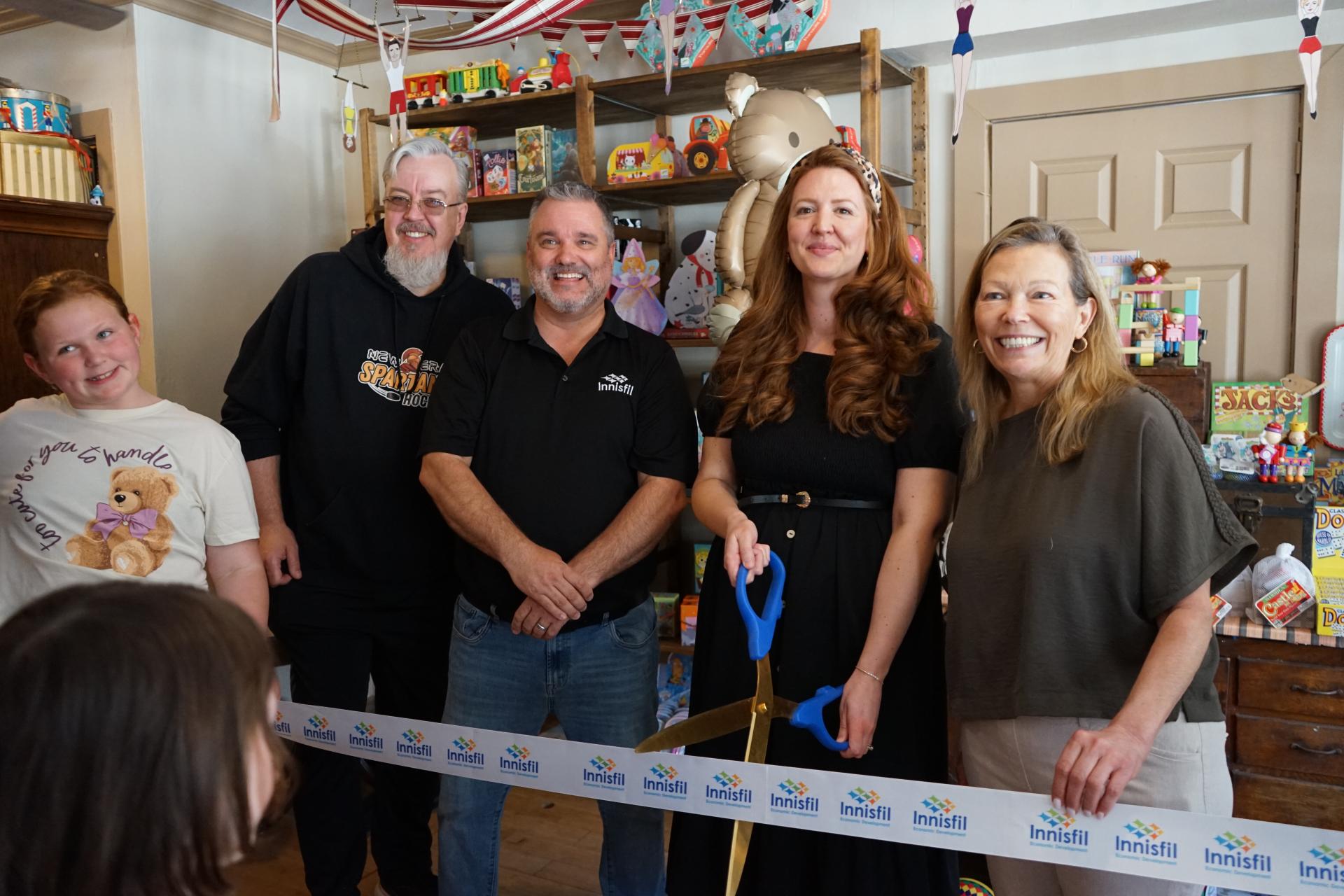 Council at the grand opening of new toy store in Town